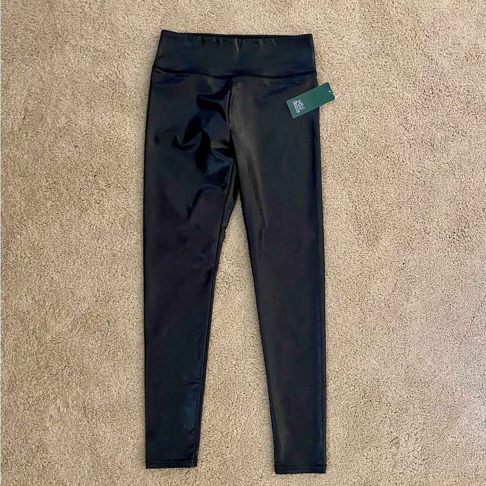 Faux leather leggings